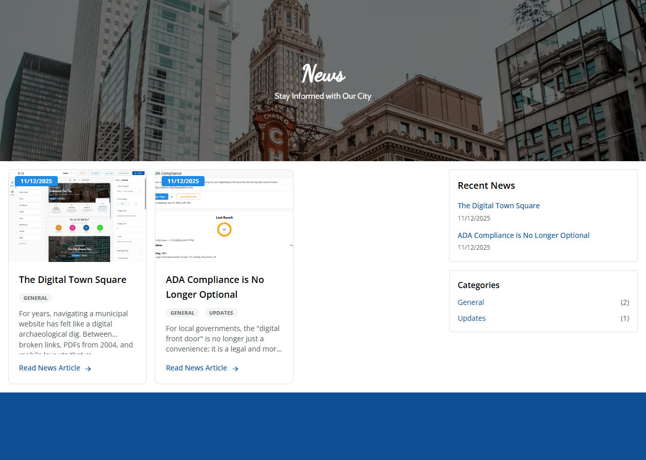 News and Announcements Thumbnail