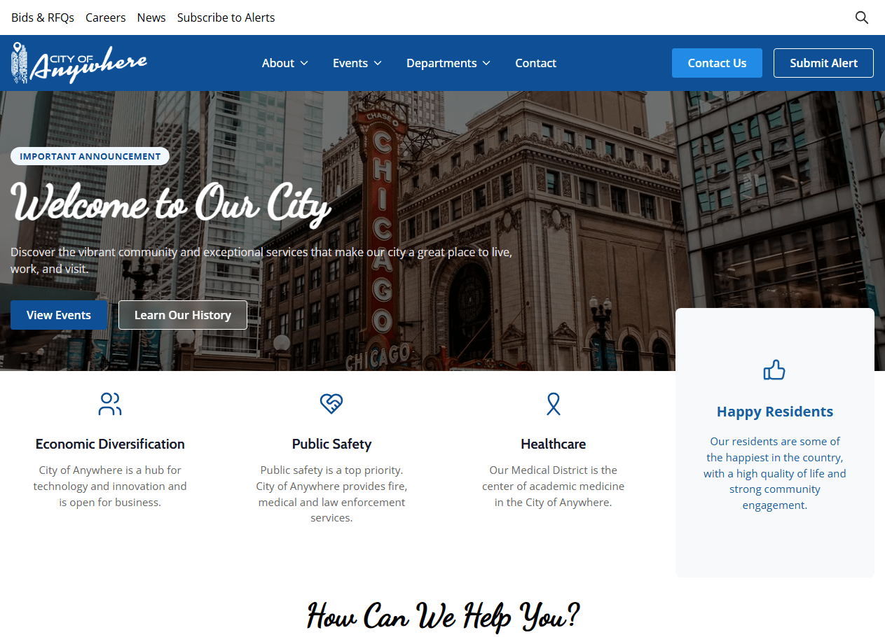 Website and Digital Government Preview