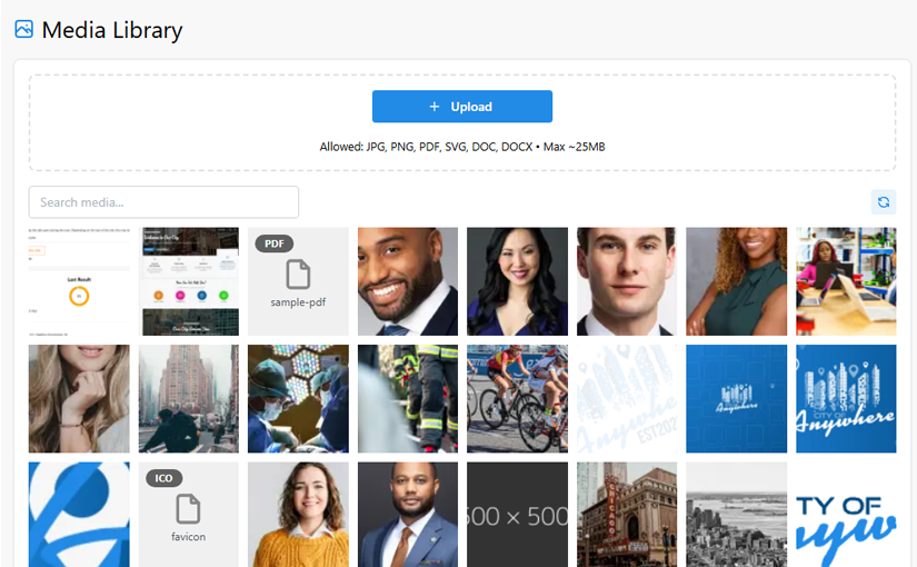Media Library and Digital Asset Manager Staff View - Asset Manager